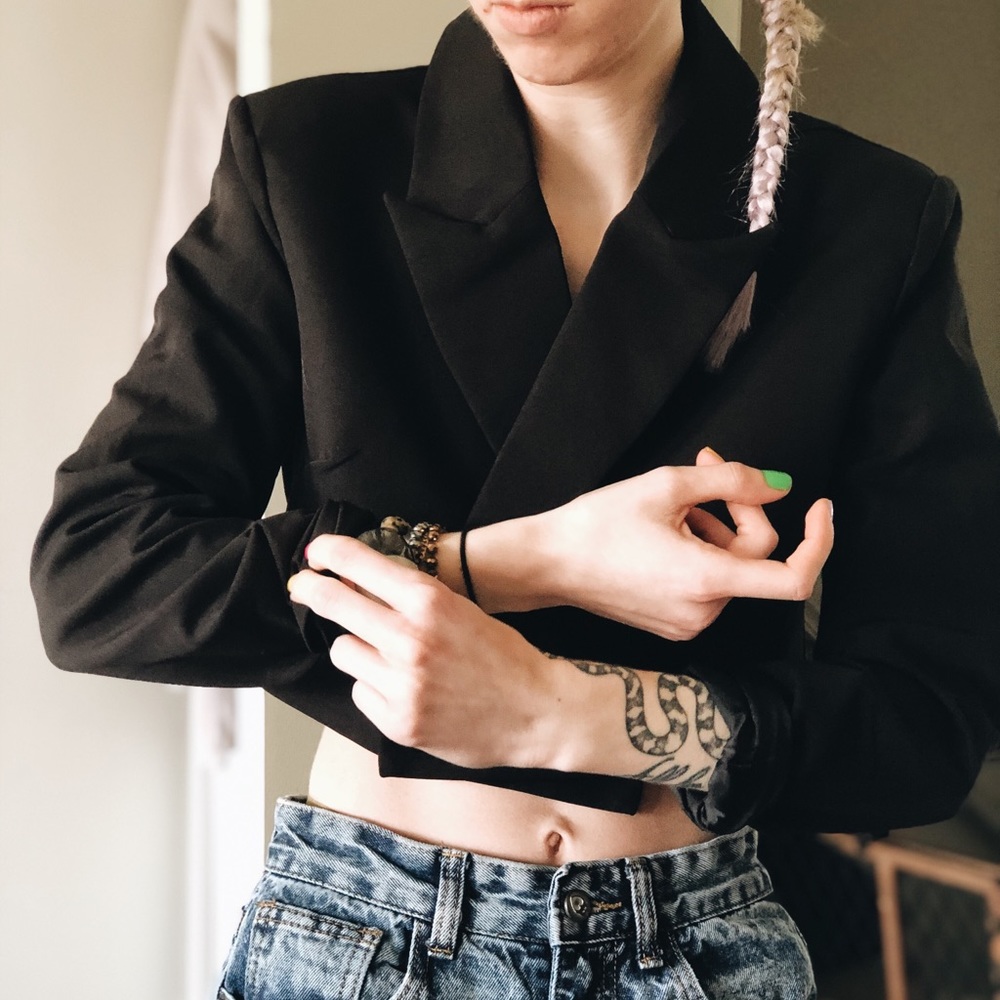 Crop Tux Blazer